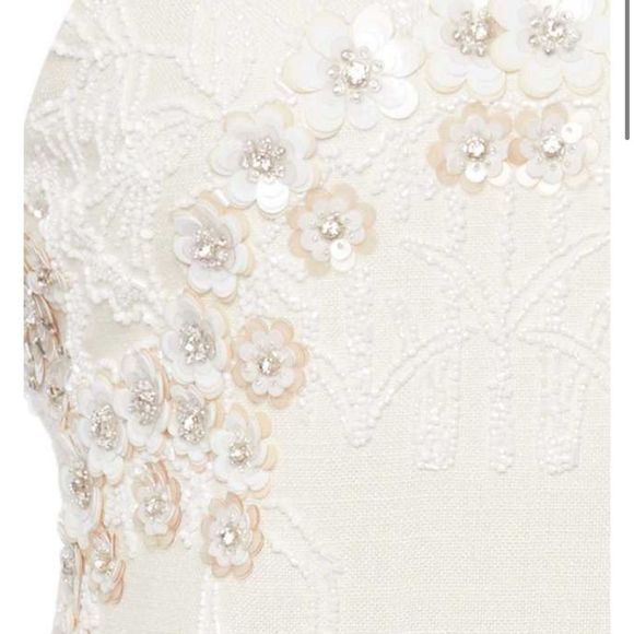 Valentino Beaded Floral Mini Dress - Picture 5 of 9